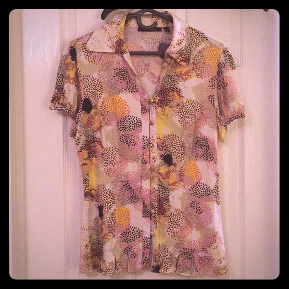 Multicolor floral blouse